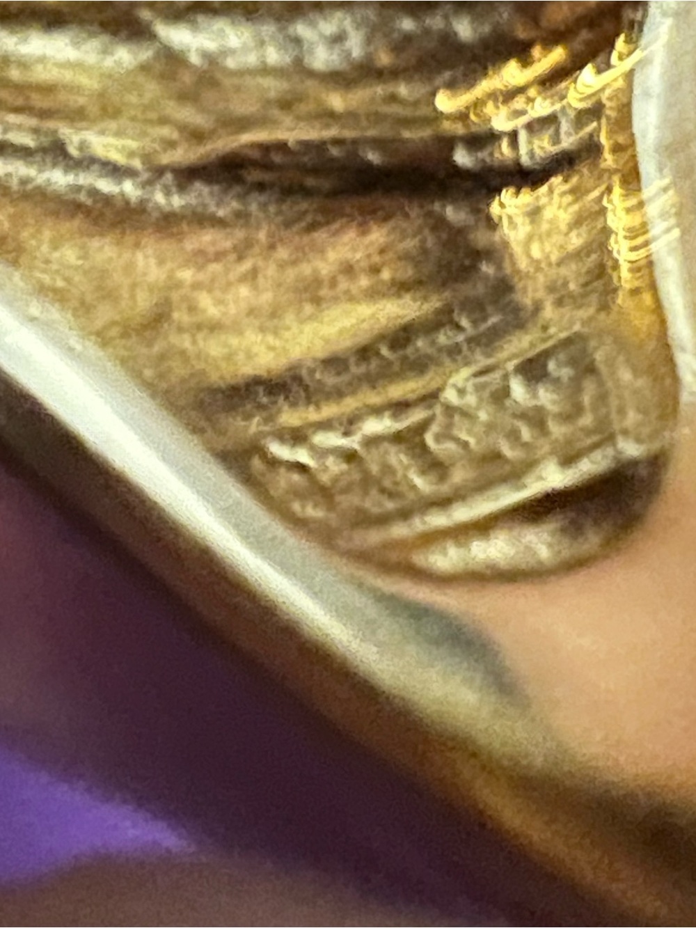Gold-Tone Citrine Marquise Ring - Elegant Women's Jewelry. Stamped 925/? - Picture 8 of 9